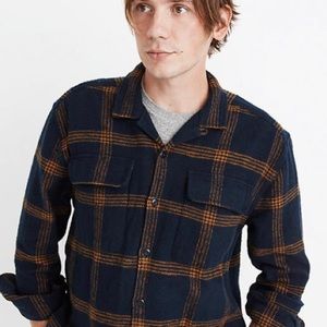 Madewell Flannel Easy Long-Sleeve Camp Shirt